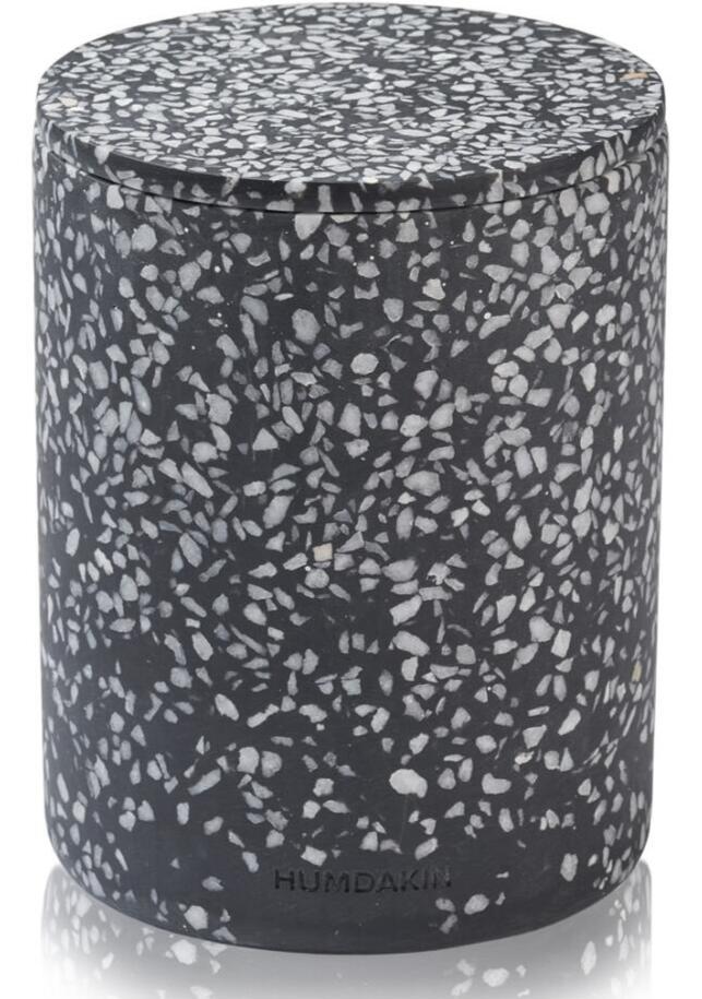 Humdakin Bologna Terrazzo Vase med Låg - Sort Elegance