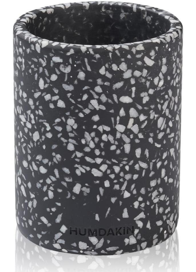 Humdakin Lucca Terrazzo Vase med Låg - Sort Elegance