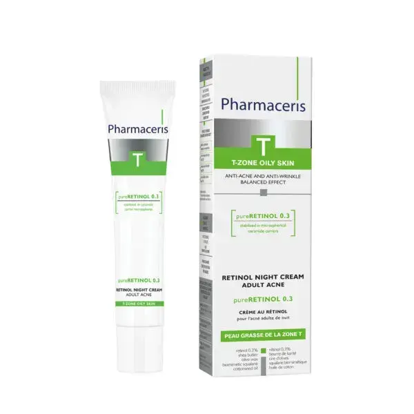 Pharmaceris T Retinol Natcreme til Voksen Acne 40ml