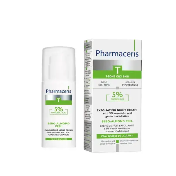 Pharmaceris T Sebo Mandelsyre Natcreme til Eksfoliering 50ml