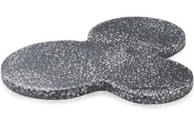 Humdakin Milan Terrazzo Plade i Sort - Elegant Indretning