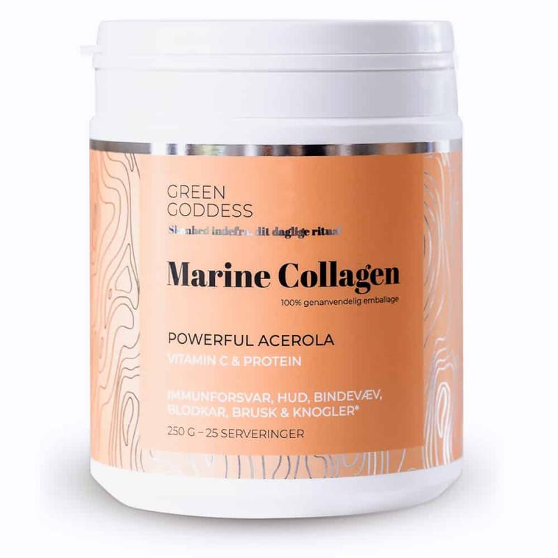 Grøn Gudinde Marine Kollagen med Acerola 250g - Ny!