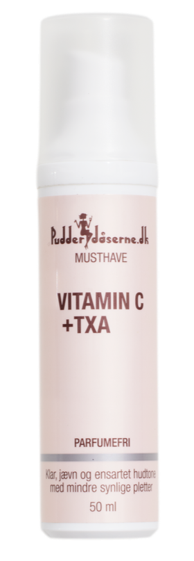 Pudderdåserne Vitamin C + TXA 50ml - Klar og Jævn Hudtone