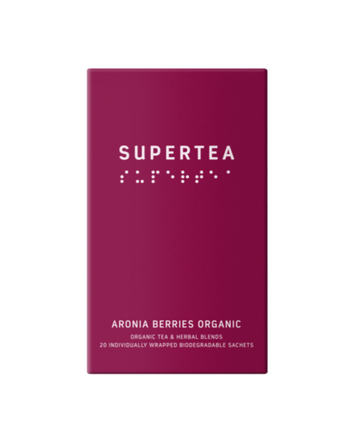 Supertea Aronia Bær Øko Tebreve - 20 stk. Sund Te!