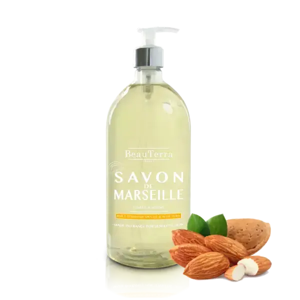 Beau Terra Marseille Flydende Sæbe med Mandelolie 1000ml