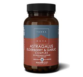 Terranova Astragalus Elderberry   Garlic  Bull  50 Kapsler