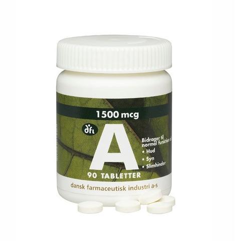 Dfi A Vitamin 1500 Mcg - 90 Tabl til Skønhed og Velvære
