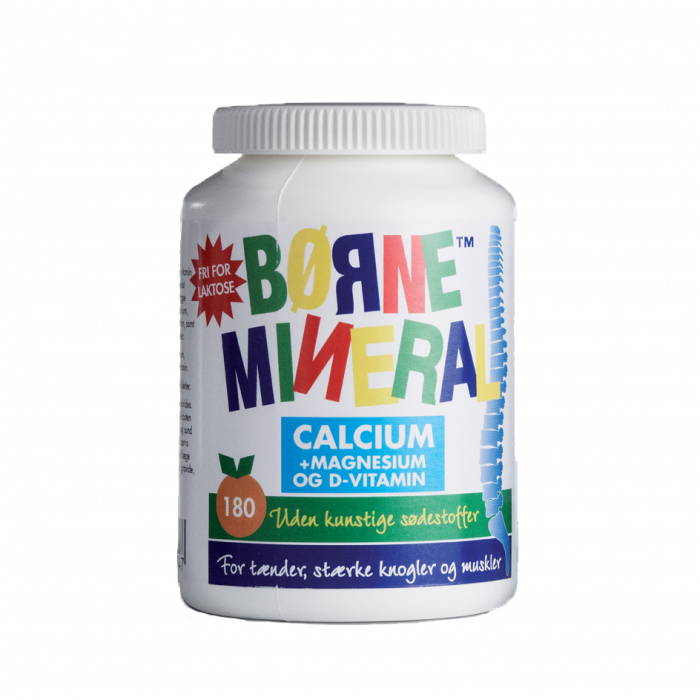 New Nordic Børne Mineral Calcium Magnesium Appelsin 180 Tabl