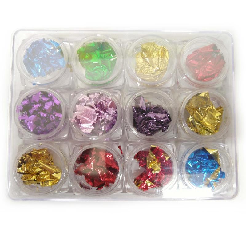 Bladguld til Nail Art - Forskellige Farver til Dekoration