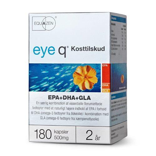 Equazen   Tidligere Eye Q   Fiskeolie Epa Dha Gla   180 Kaps