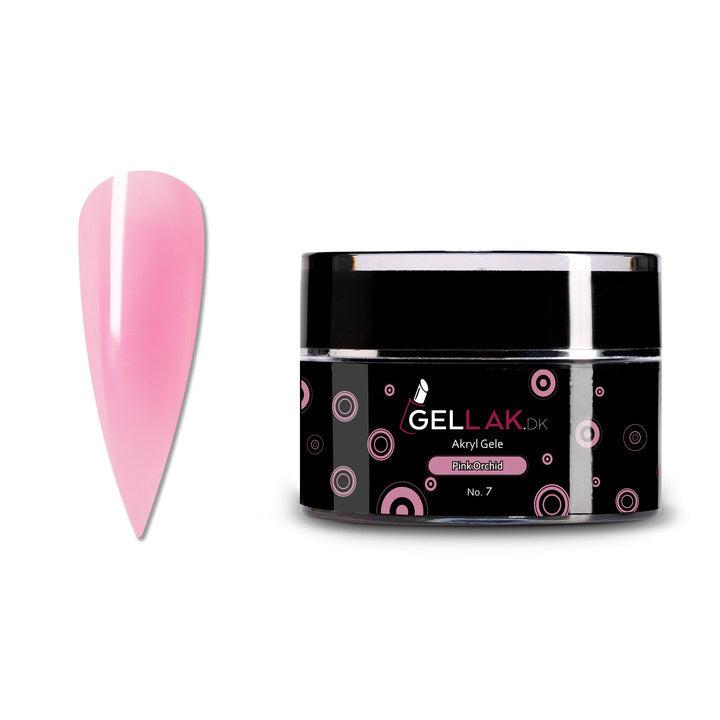 Pink Akryl Gele til Negleopbygning - Pink Orchid No 7