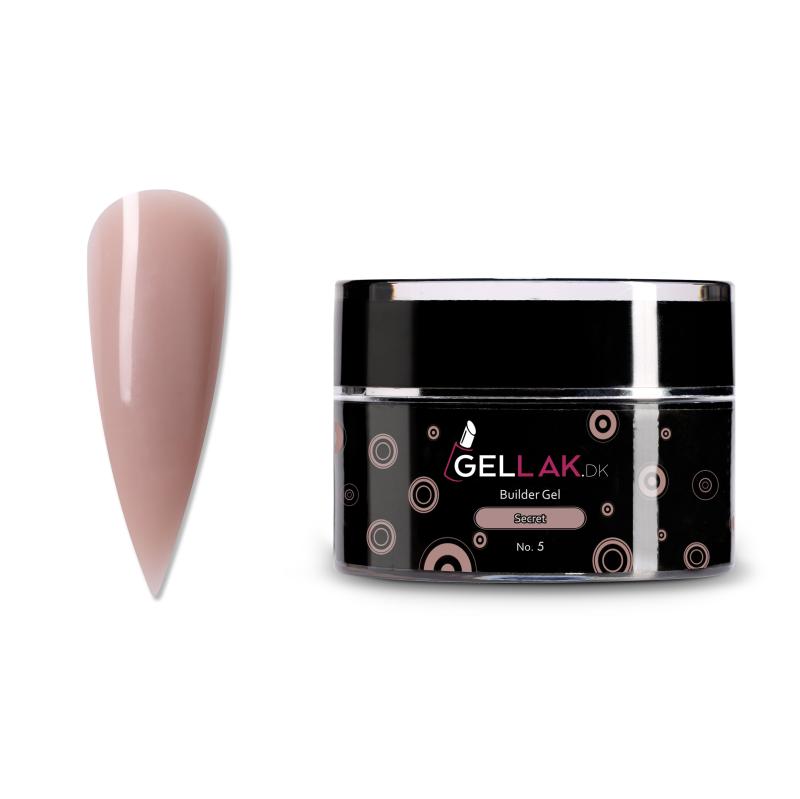 Builder Gel Nude til Negleopbygning - Secret No 5