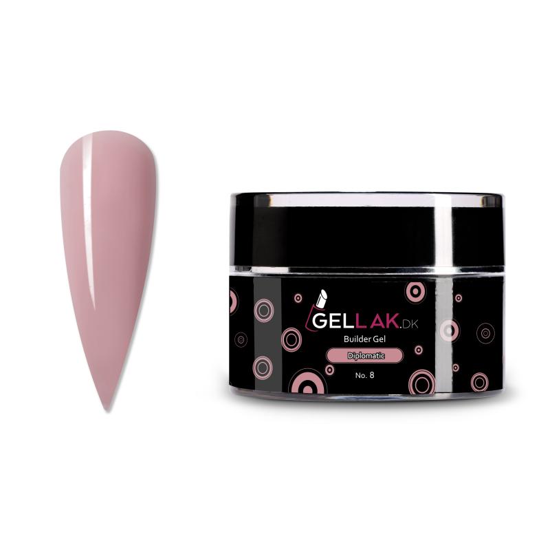 Builder Gel Nude til Negleopbygning - Diplomatiske No 8