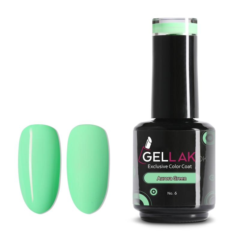 Mintgrøn Gel Neglelak 15 ml - Holdbar og Vegansk