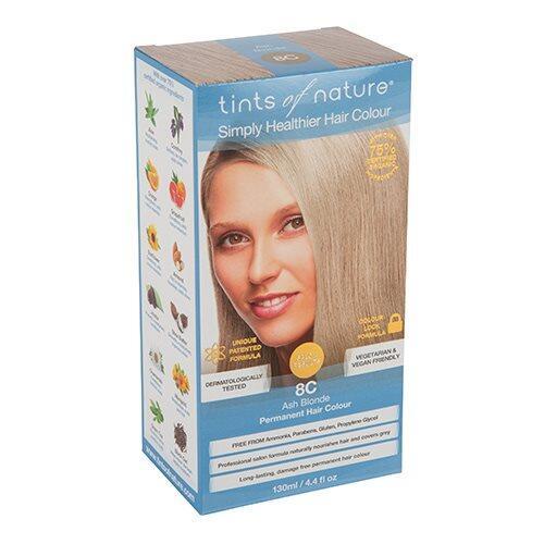 Tints Of Nature Hårfarve 8C Aske Blond - Økologisk 130ml