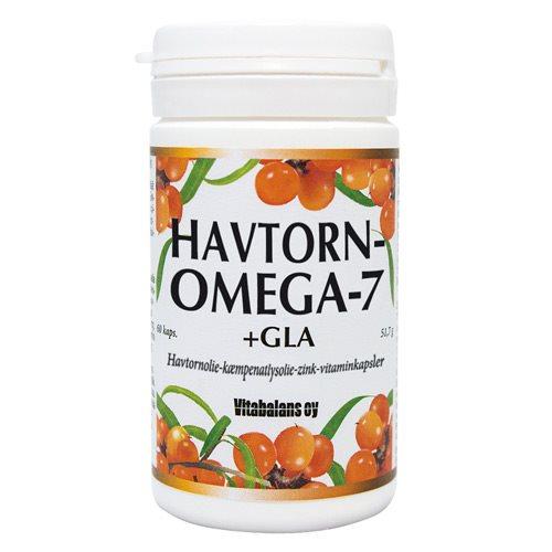 Havtorn Omega 7 GLA - Kosttilskud til hudpleje 60 Kap.