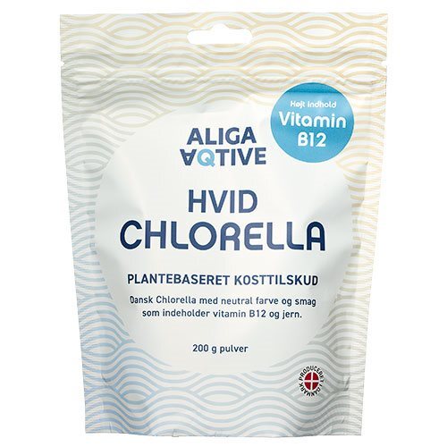 Aliga Aqtive Hvid Chlorella Pulver 200g - Kosttilskudtilbud