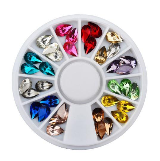 Dråbeformede Nail Art Sten - Kun 89 Kr! Perfekt til Dekoration