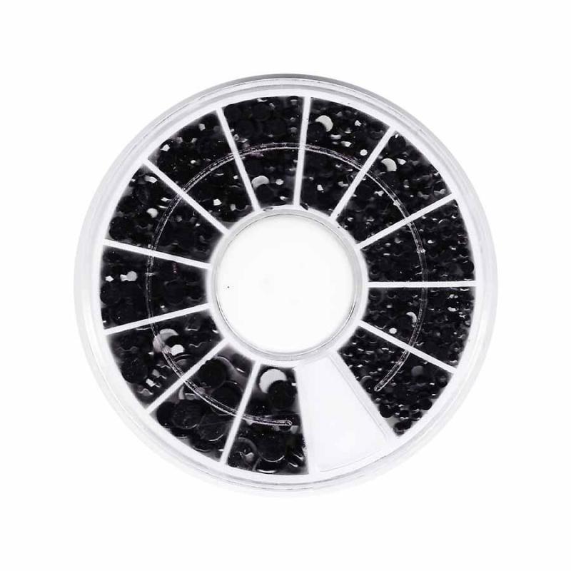 Negle Dekorations Sten - Jet Black Rhinestones til Negle
