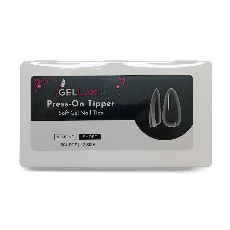 Tryk På Negletipper - Almindelig Kort - Bløde Gel Tips