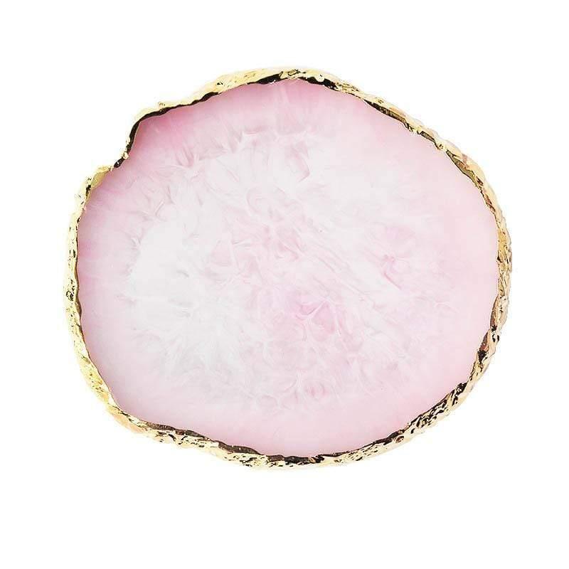 Nail Art Plade i Lyserød, Grå eller Hvid - Unik Resin Plade