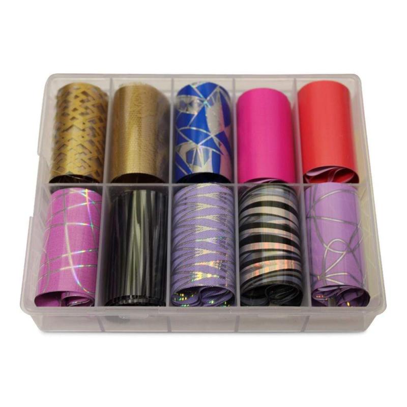 Neglefolie med Abstrakte Motiver til Nail Art