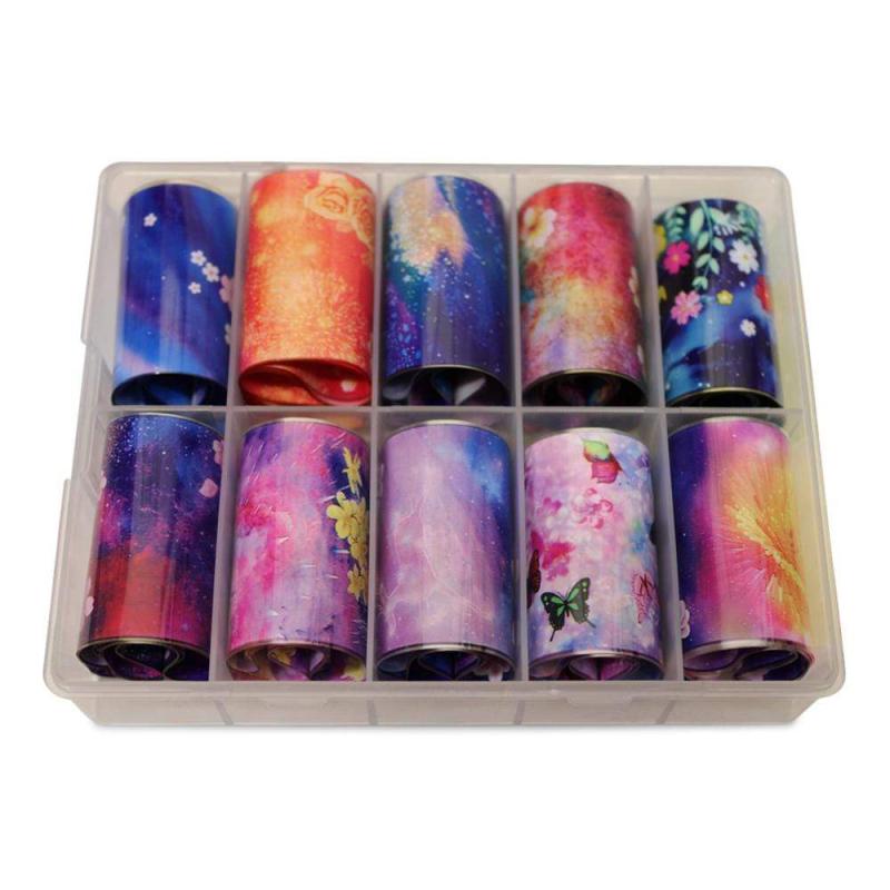 Neglefolie med Forskellige Motiver til Nail Art