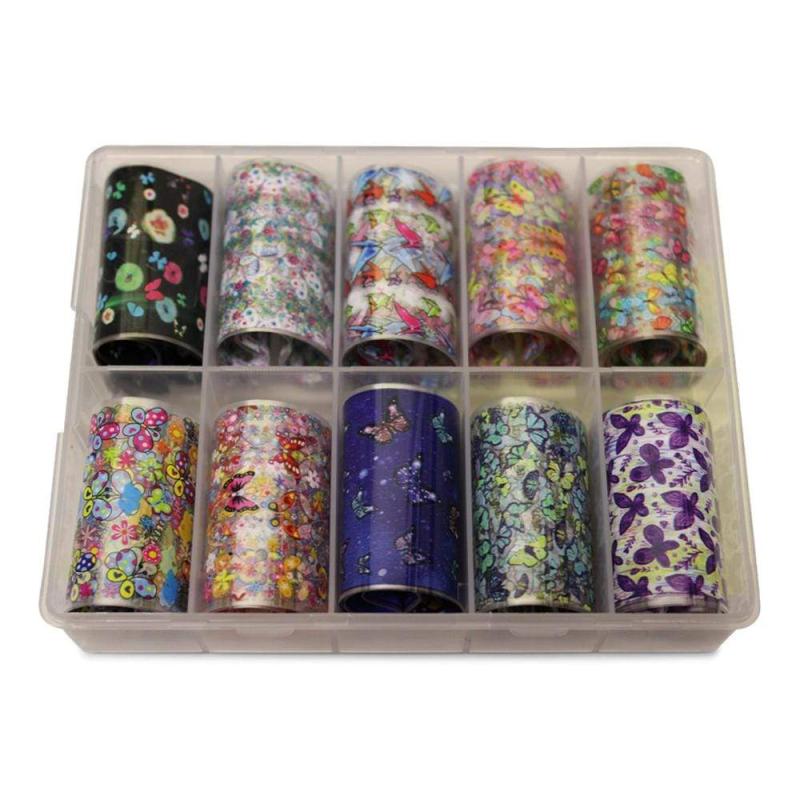Neglefolie   Sommerfugle Motiver   Transfer Neglefolie Til Nail Art