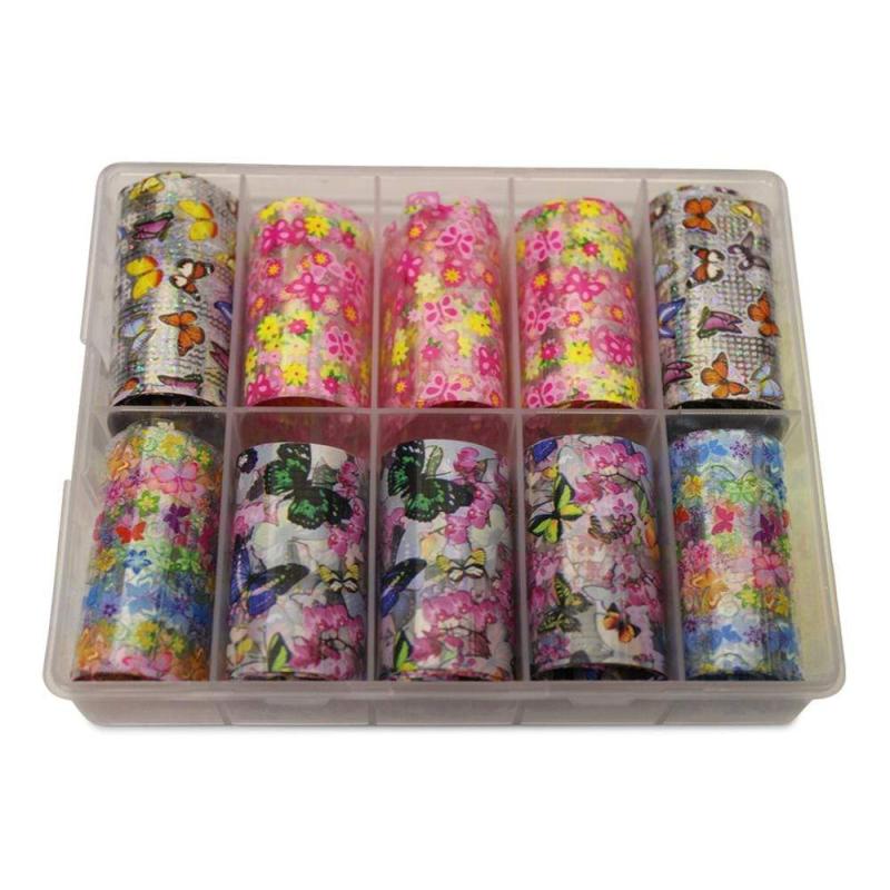 Neglefolie med Sommerfugle Motiver til Nail Art
