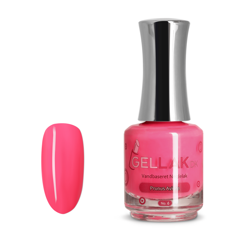 Pink Vandbaseret Neglelak "Prunus Avium" 15 ml - Kemi Venlig