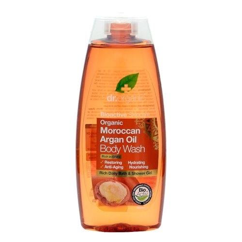 Dr. Organic Bad- og Brusegel Argan 250ml - Hydreret Hud