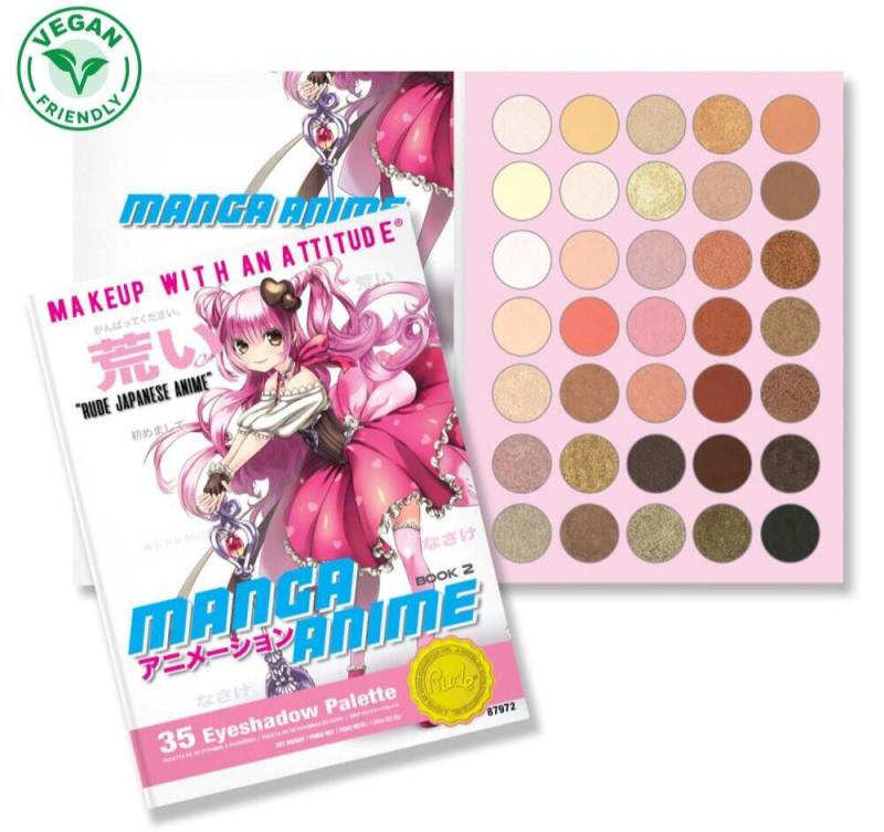 Rude Cosmetics Øjenskyggepalette "Manga Anime" 35 Farver