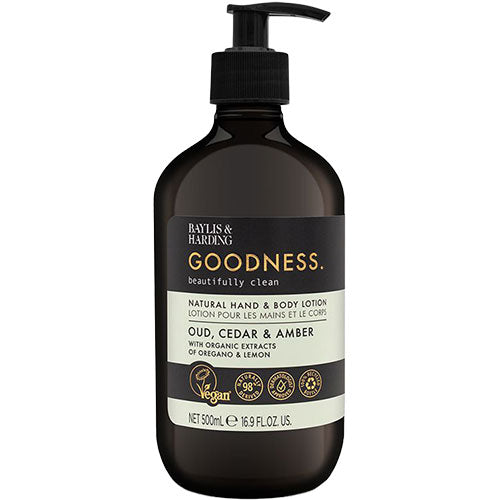 Veganskbaylis   Harding Goodness Hand   Body Lotion Oud  Cedar   Amber