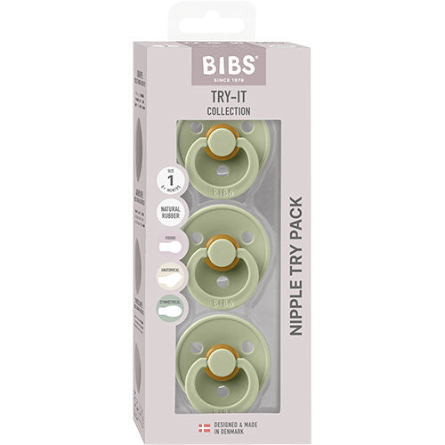 Bibs Bibs Try It Colour Size 1 Sage 3 Pack