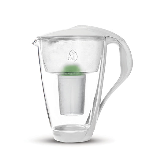 Dafi Glaskande 2 0l Glas  Hvid M  Alkaline Filter Dafi