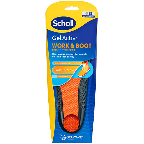 Scholl Scholl Gel Activ Insole Work   Boot  L