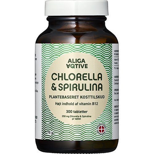 Veganskaliga Aqtive Chlorella   Spirulina Tabletter