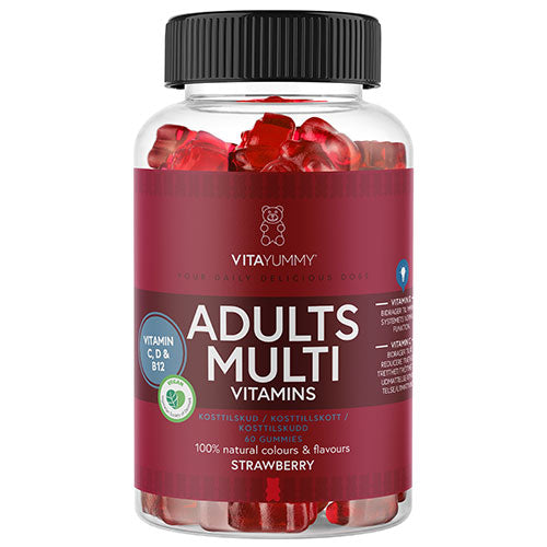 Veganskvita Yummy Vitayummy Adults Multivitamin Strawberry