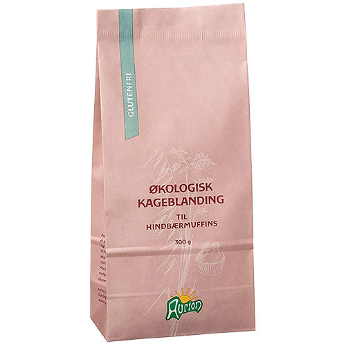 Aurion Hindbærmuffinsblanding Glutenfri    økologisk