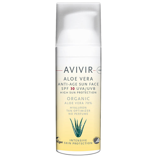 Veganskavivir Avivir Aloe Vera Anti Age Sun Face Spf 30