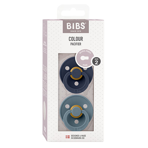 Bibs Bibs Colour Latex Size 2 Deep Space Petrol 2 Pack