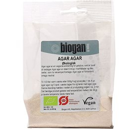 Biogan Agar Agar Pulver - Vegetabilsk Gelatine 30g