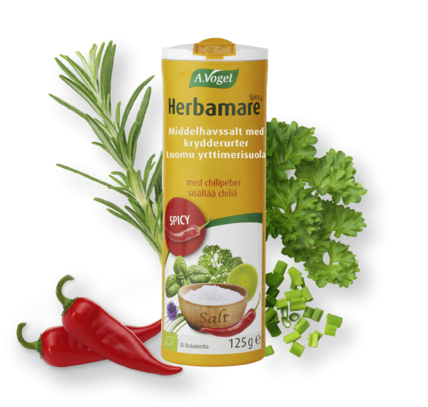 A. Vogel Herbamare Spicy Urtesalt 125 G - Perfekt til Grillmad
