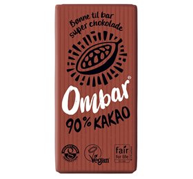 Ombar 90 Kakao Økologisk Chokolade 35 G - Black Friday Tilbud!