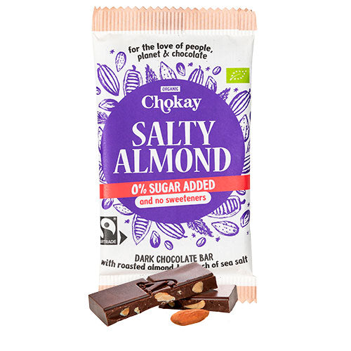 Veganskchokay Bar Salty Almond    økologisk