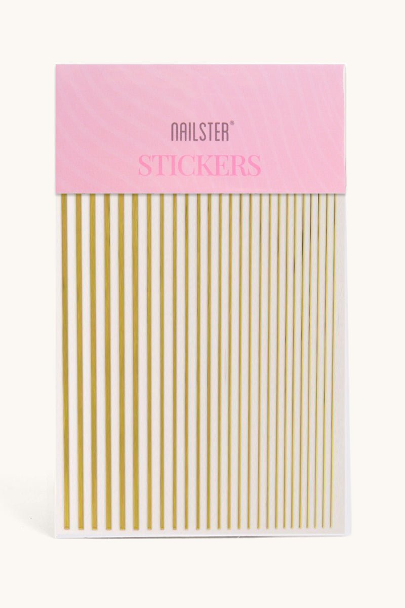 Nail Art Line Stickers   Guld