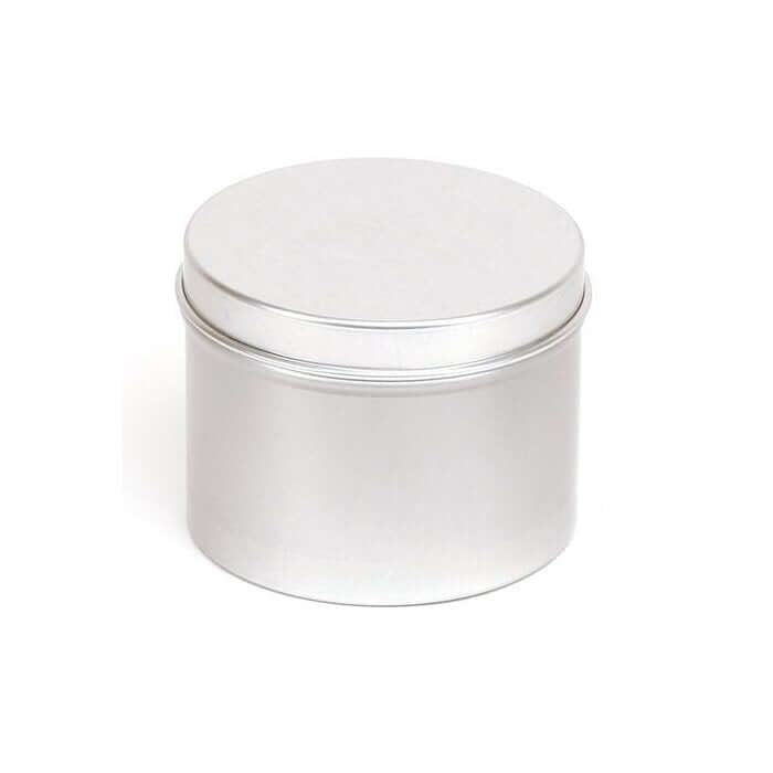 Aluminiumdåse 50 Ml Med Låg   Letvægtsbeholder  Lakeret Indvendigt  Diameter 35 Mm  Højde 50 Mm   Hedenhus