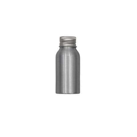 Aluminium Flaske 50 Ml Med Låg Og Skumgummipude Letvægt Belagt Med Lak Højde 83 Mm Diameter 36 Mm Hedenhus