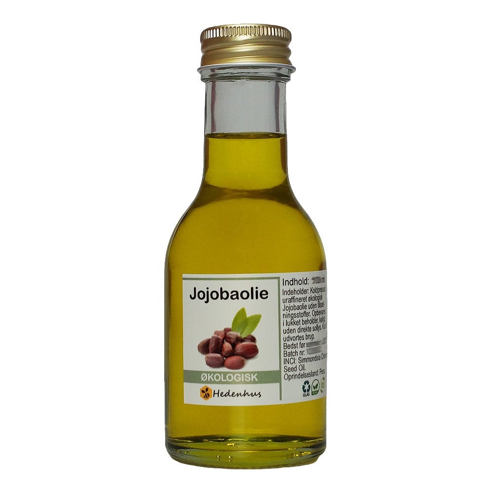 Jojobaolie økologisk 50 Ml Koldpresset Hudplejeolie Vitamin E Antioxidanter Let Absorberende Hedenhus