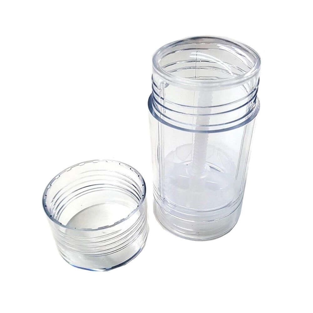 Rund Stift Hylster Klar Plast 30 Gram Ml Nem Påfyldning Genbrugelig Abs Uden Giftstoffer Hedenhus